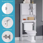 Brookfield Mueble de baño auxiliar de almacenamiento sobre el inodoro, color blanco