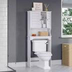 Brookfield Mueble de baño auxiliar de almacenamiento sobre el inodoro, color blanco