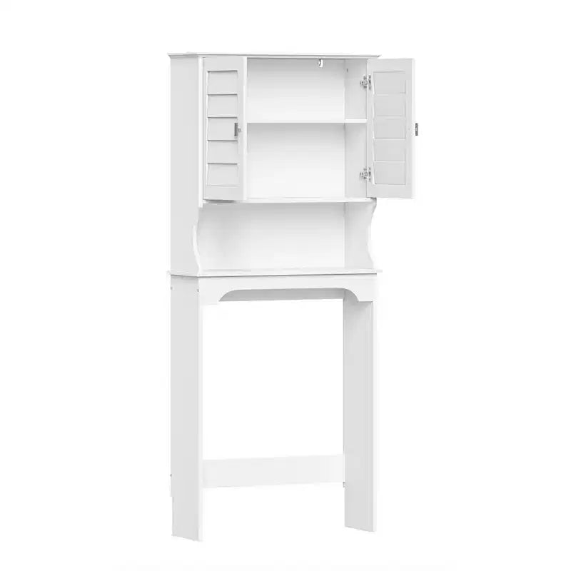 Brookfield Mueble de baño auxiliar de almacenamiento sobre el inodoro, color blanco