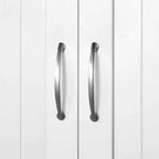 Mueble de almacenamiento para baño sobre inodoro de doble puerta, organizador blanco para inodoro con estante interior ajustable y estante de almacenamiento abierto