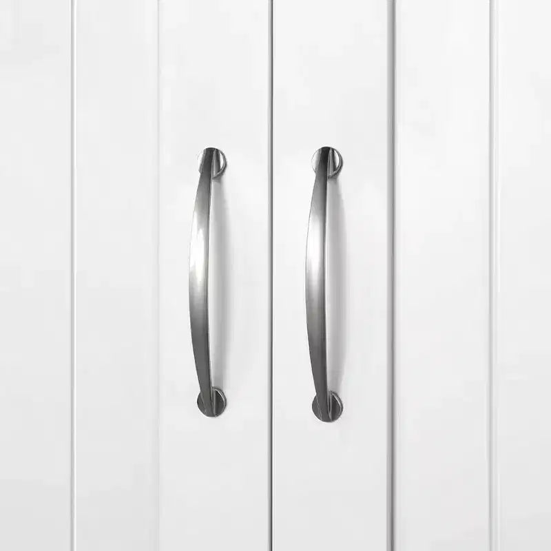 Mueble de almacenamiento para baño sobre inodoro de doble puerta, organizador blanco para inodoro con estante interior ajustable y estante de almacenamiento abierto