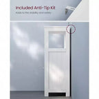 Mueble de almacenamiento de suelo, independiente con puertas de doble persiana, estante ajustable, blanco para sala de estar, entrada, cocina