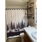 Estante de tubería industrial de 2 niveles, toalleros de metal, baño, estante de pared de madera rústica de 20 pulgadas con barra, toallero de hierro