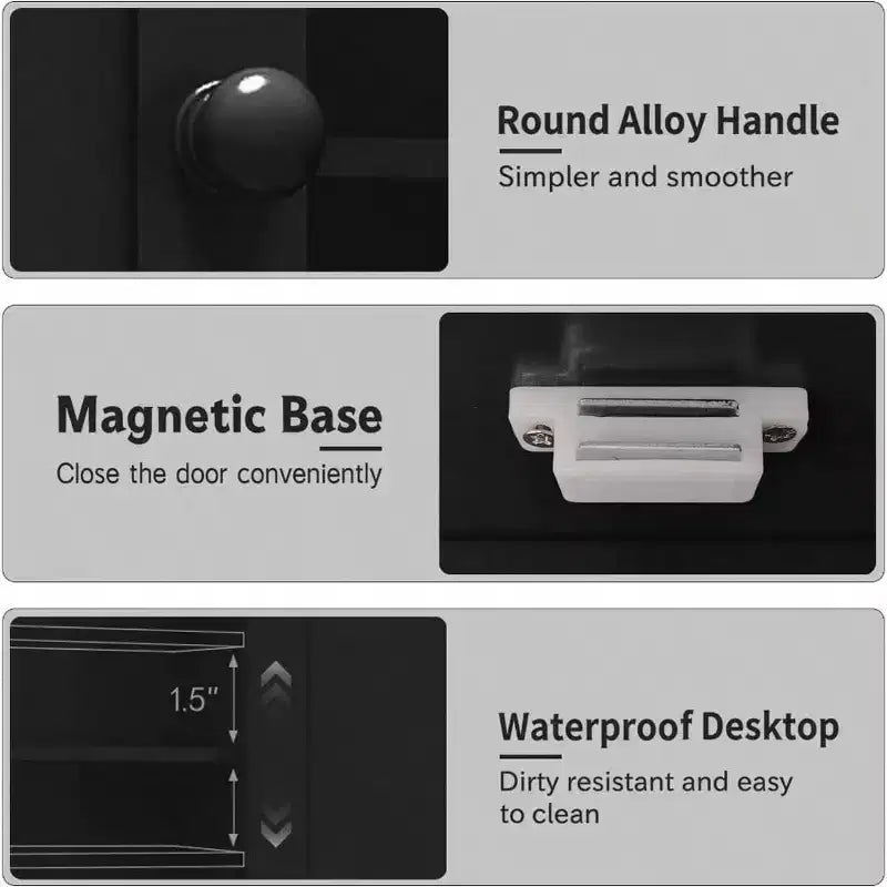Organizador de armario de pared para baño, mueble sobre inodoro negro con 2 puertas, estantes ajustables, de madera, moderno, para baño