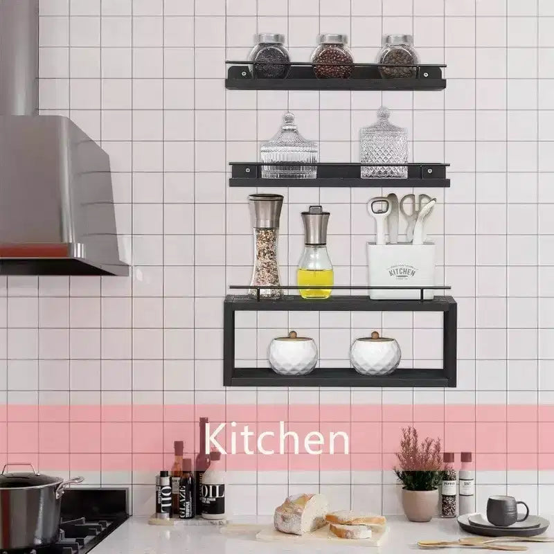 Estantes Flotantes de Baño sobre el Portarrollos de Papel Higiénico, Decoración de Pared de Madera Estilo Rústico para Sala de Estar, Dormitorio, Cocina 4