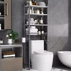 Over-The-Toilet Storage Rack(Gray- White)