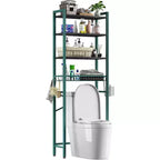 Estante de almacenamiento para inodoro (verde-negro)