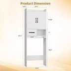 Mueble organizador de baño sobre inodoro, estantería de almacenamiento independiente para baño, aseo, lavadero