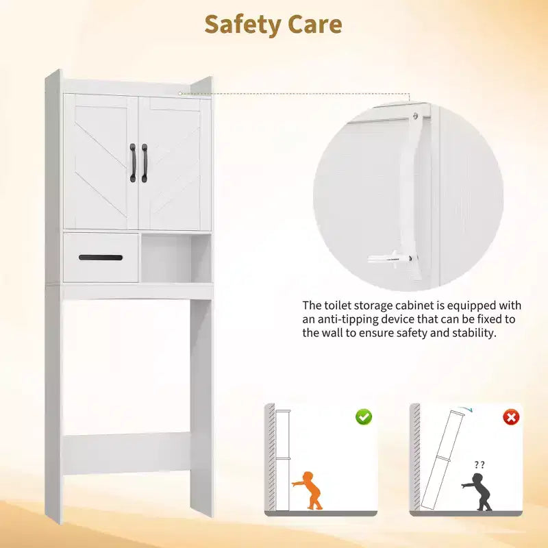 Mueble organizador de baño sobre inodoro, estantería de almacenamiento independiente para baño, aseo, lavadero