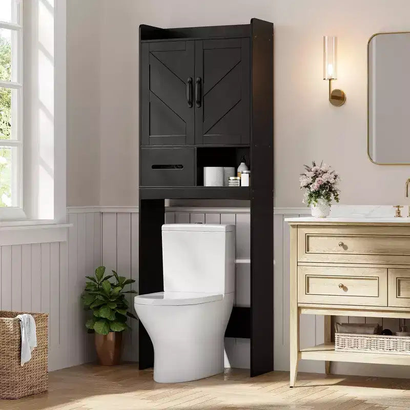 Mueble organizador de baño sobre inodoro, estantería de almacenamiento independiente para baño, aseo, lavadero
