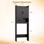 Mueble organizador de baño sobre inodoro, estantería de almacenamiento independiente para baño, aseo, lavadero
