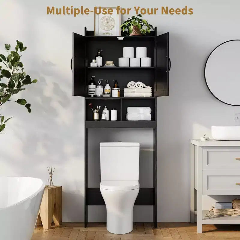 Mueble organizador de baño sobre inodoro, estantería de almacenamiento independiente para baño, aseo, lavadero