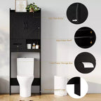 Mueble organizador de baño sobre inodoro, estantería de almacenamiento independiente para baño, aseo, lavadero