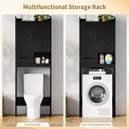 Mueble organizador de baño sobre inodoro, estantería de almacenamiento independiente para baño, aseo, lavadero