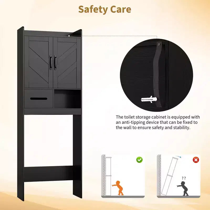 Mueble organizador de baño sobre inodoro, estantería de almacenamiento independiente para baño, aseo, lavadero