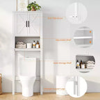 Armario sobre inodoro, organizador de almacenamiento para baño, estante para inodoro con balda abierta, estantería de pie para inodoro para baño, aseo, lavandería