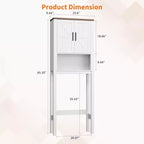 Armario sobre inodoro, organizador de almacenamiento para baño, estante para inodoro con balda abierta, estantería de pie para inodoro para baño, aseo, lavandería
