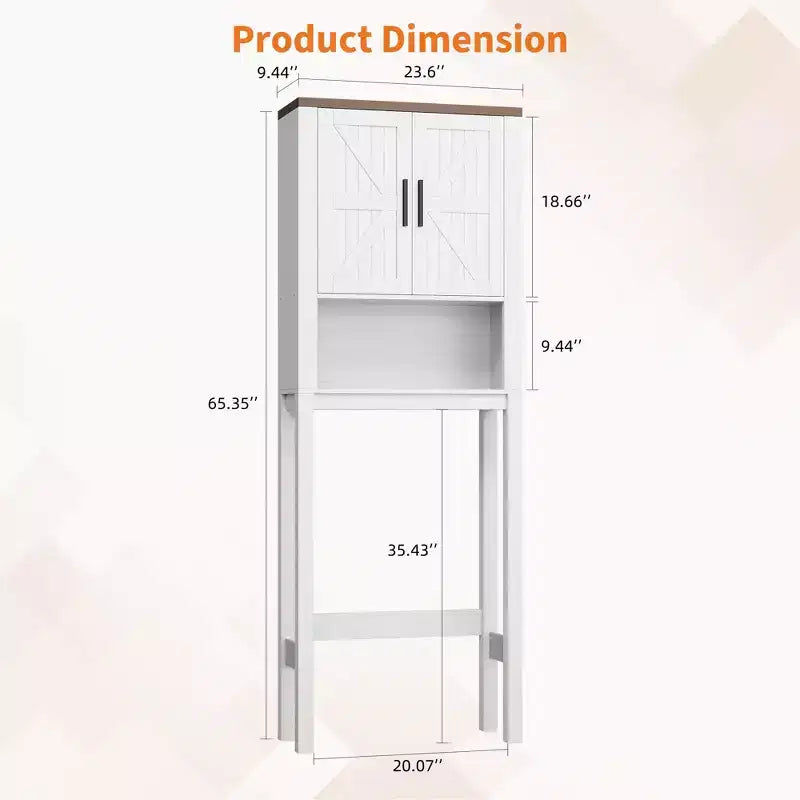 Armario sobre inodoro, organizador de almacenamiento para baño, estante para inodoro con balda abierta, estantería de pie para inodoro para baño, aseo, lavandería