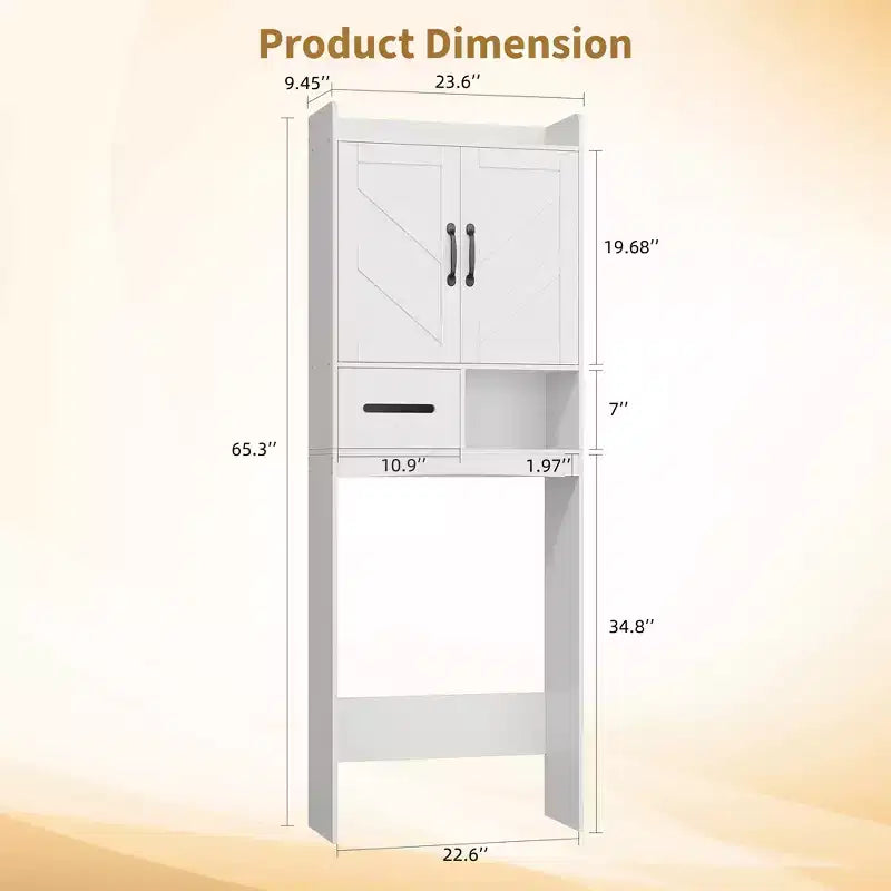 Armario sobre inodoro, organizador de almacenamiento para baño, estante para inodoro con balda abierta, estantería de pie para inodoro para baño, aseo, lavandería