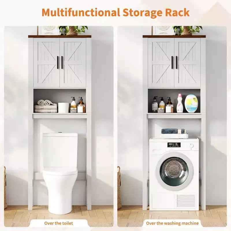 Armario sobre inodoro, organizador de almacenamiento para baño, estante para inodoro con balda abierta, estantería de pie para inodoro para baño, aseo, lavandería