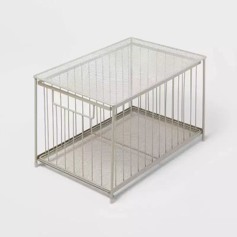 Cajón deslizante de acero apilable grande