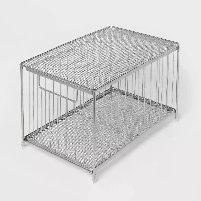 Cajón deslizante de acero apilable grande