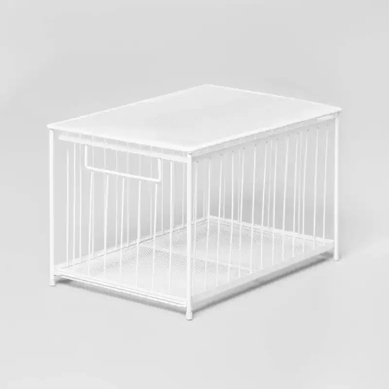 Cajón deslizante de acero apilable grande